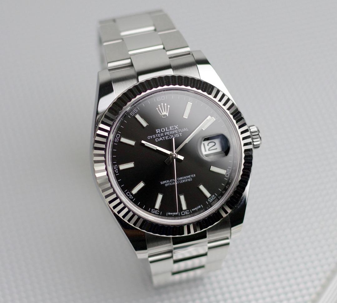 rolex oyster perpetual datejust 41 black